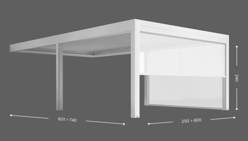 AZIMUT - Stenska izvedba - 4 stebri